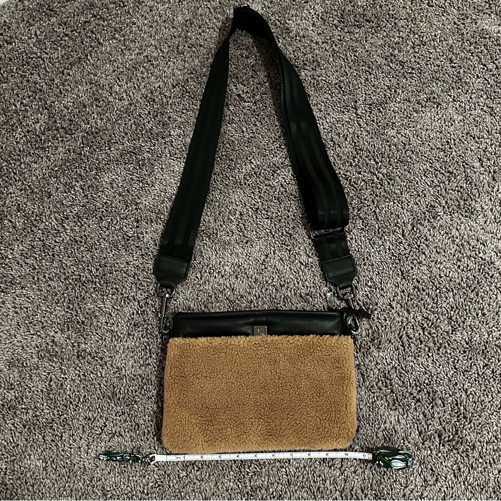 THINK ROYLN Black and Tan Crossbody Bag
